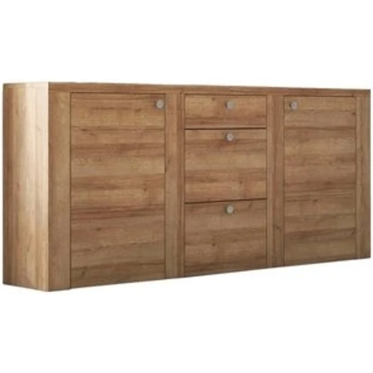 Home affaire Sideboard Larona, zeitlose Kommode mit 2 Türen, 3 Schubkästen, Türkommode, Höhe 84 cm, viel Stauraum, Anrichte mit dekorativer Rahmenoptik – Bild 6