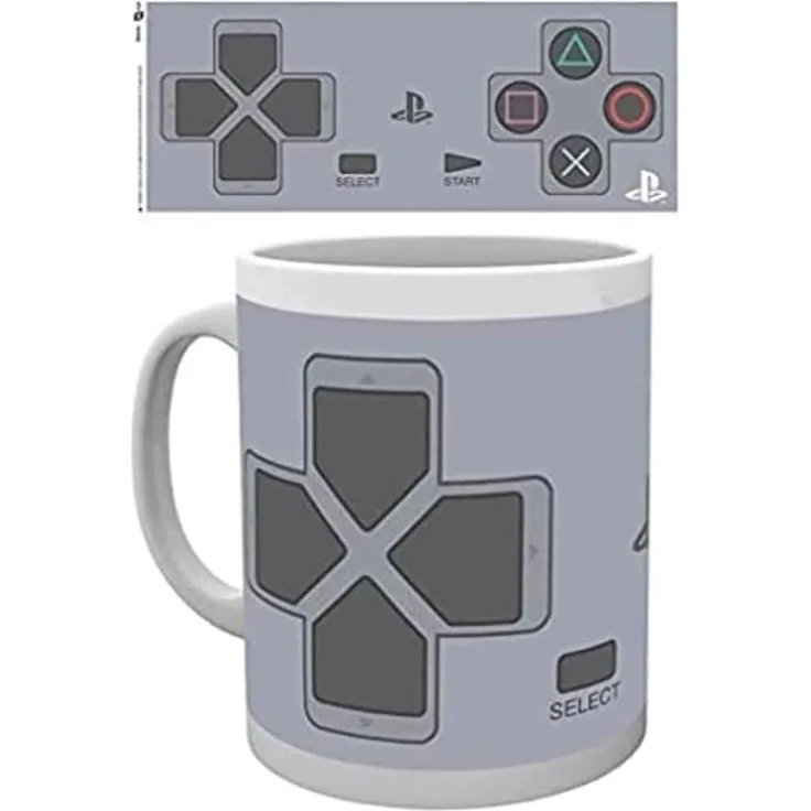 ABYstyle Mug Playstation Pulsanti dualshock, Keramik, Multicolored, 12 x 12 x 0. 38 cm