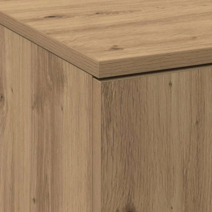 vidaXL Highboard, Holzwerkstoff Eiche handwerklich, 60 x 35 x 180 cm – Bild 9