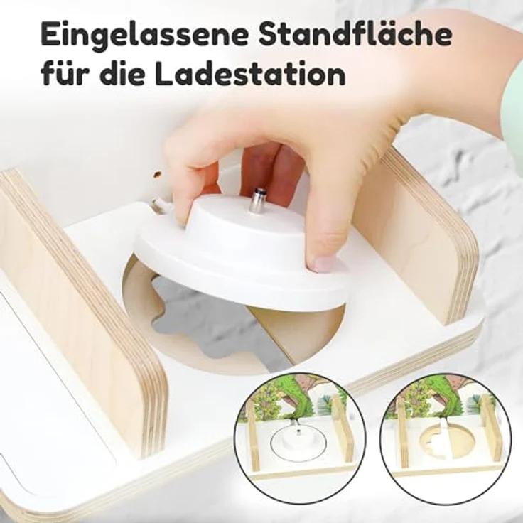 stadtecken Kinderregal Dinosaurier, Regal für die Toniebox und ca. 35 Tonies, Passend für ca. 35 Tonies – Bild 9