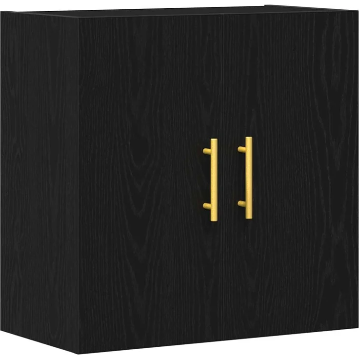 vidaXL Wandmontierter Schrank Schwarz Eichen-Optik 60 x 31 x 70 cm 862943 – Bild 1