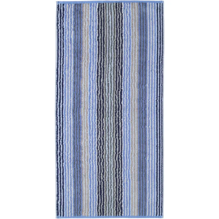 Cawö Handtücher Unique Stripes 944 11 Saphir 70 x 140 cm
