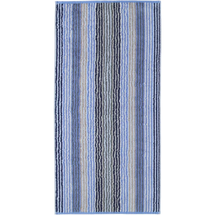 Cawö Handtücher Unique Stripes 944 11 Saphir 70 x 140 cm – Bild 1