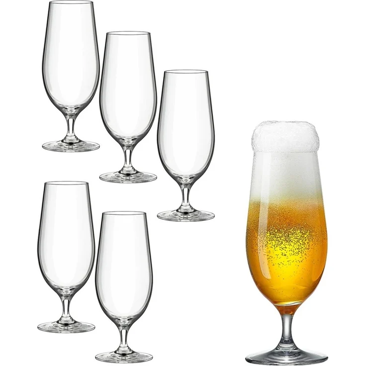 Rona2serve Biergläser Serie Invitation 6er Set Pils Gläser 460 ml