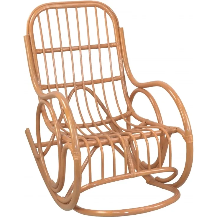 Schaukelstuhl aus Rattan "Relax" honigfarben