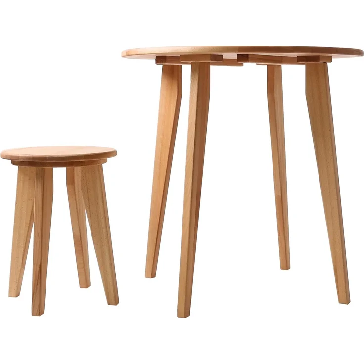 Krok Wood Esstisch runder Tisch Dresden aus Massivholz in Buche – Bild 5