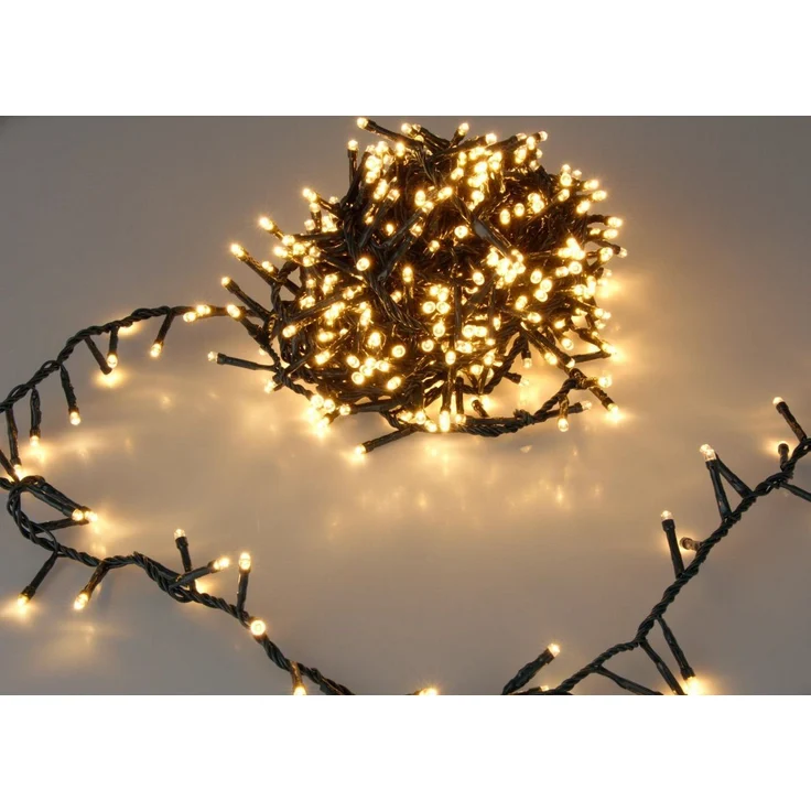 Spetebo Lichterkette LED Lichterkette extra warm weiß - 11 m / 560 LED, 560-flammig, mit Speicherchip – Bild 1