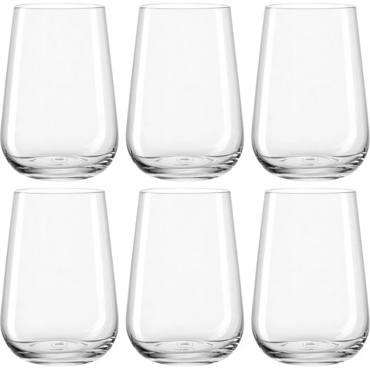 LEONARDO Gläser-Set Trinkglas PALADINO, 370 ml, 6er-Set, 6-tlg, Kristallglas, spülmaschinengeeignet