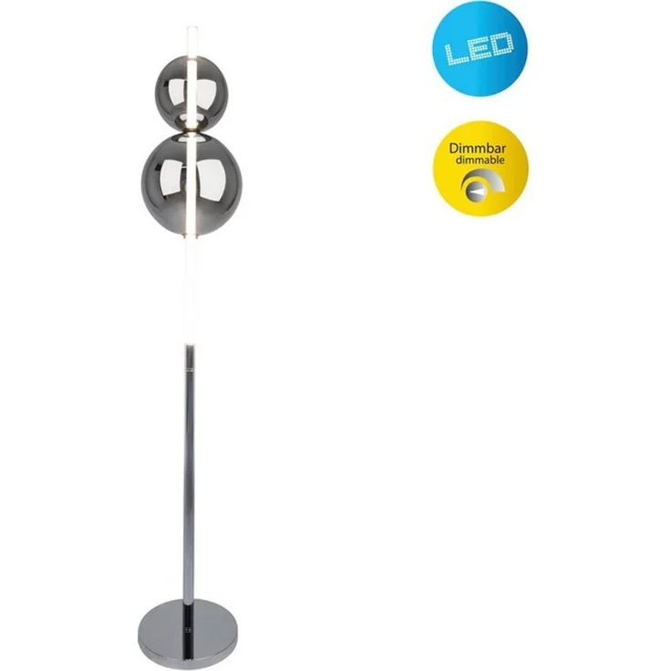 näve Stehlampe NOVA, Dimmfunktion, LED fest integriert, Warmweiß, Dimmbar, transparent – Bild 4