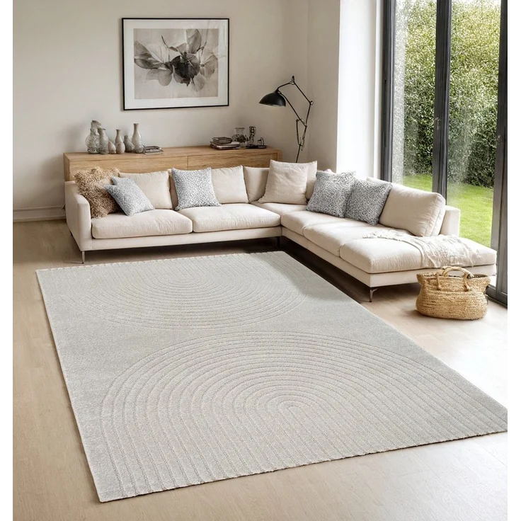 the carpet Teppich Elisa, rechteckig, Höhe: 12 mm, moderner Wohnzimmer Teppich weicher Flor – Bild 1