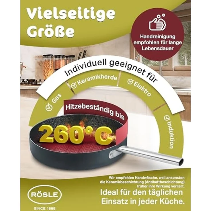 RÖSLE Bratpfanne EBONIC ProNero Bratpfanne 20cm – Bild 6