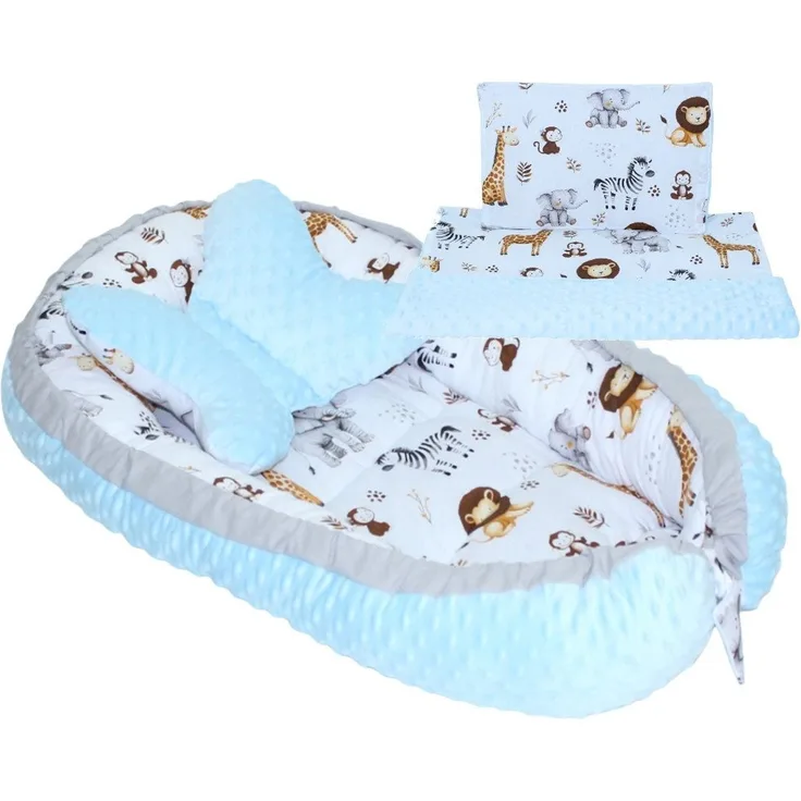 Primawela Bettnestchen Baby MINKY Nestchen Kokon Kuschelnest Kissen Decke Schmetterlingkissen