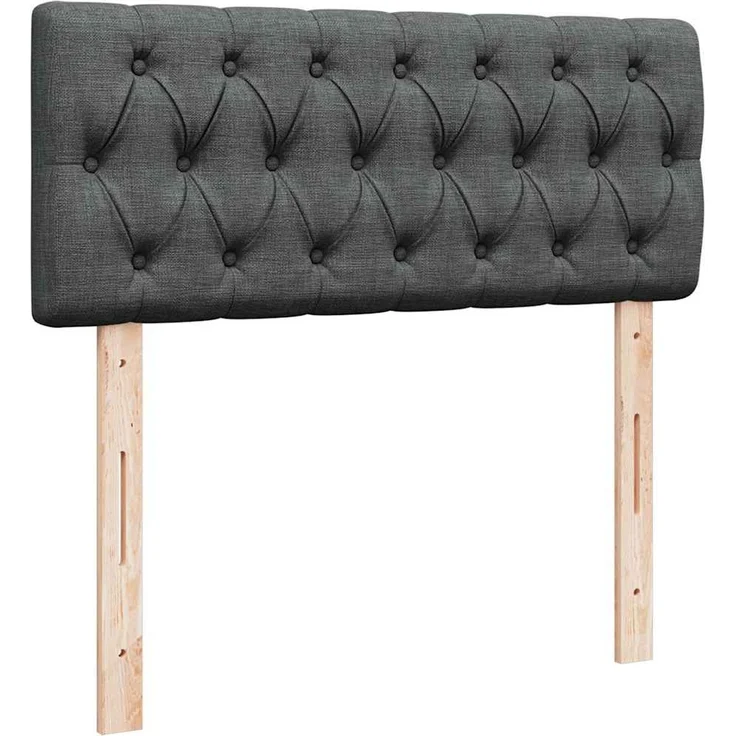 vidaXL Ottoman-Bett mit Matratze Dunkelgrau 120x200 cm Stoff 3311533 – Bild 7