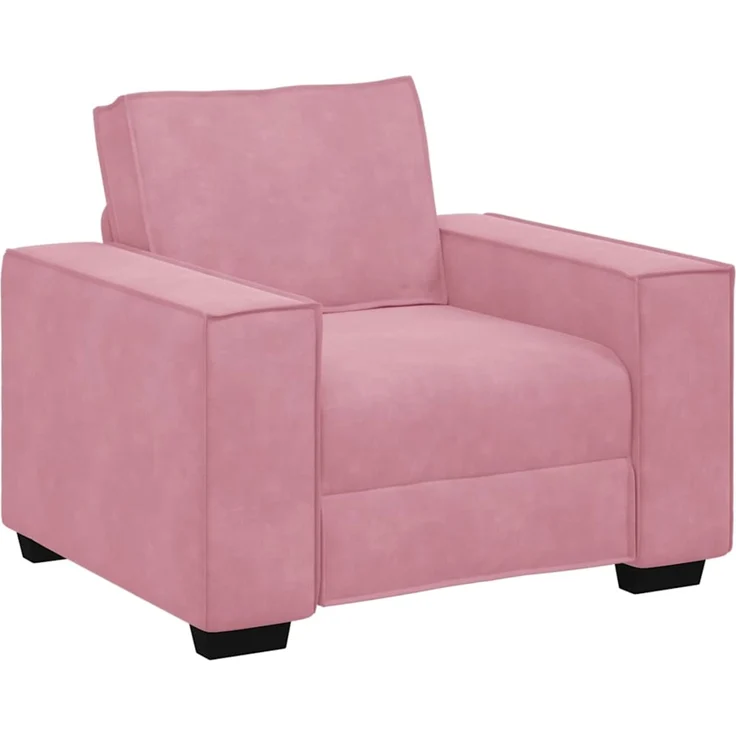 vidaXL Sessel Rosa 100x78x84 cm Samt 4105003 – Bild 1