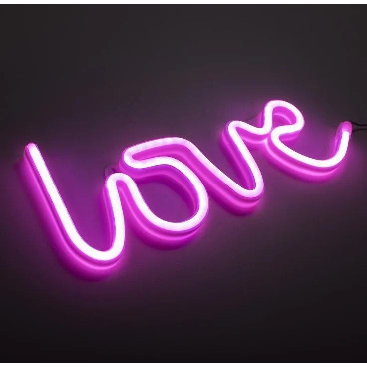 Just light LED Dekoleuchte Love 12,5 x 2 x 34,5 cm – Bild 6