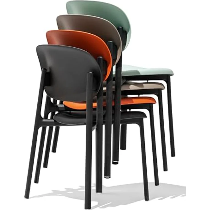 Connubia, Stuhl Zero. Farbe Schwarz, 100% recyceltes Polypropylen – Bild 9