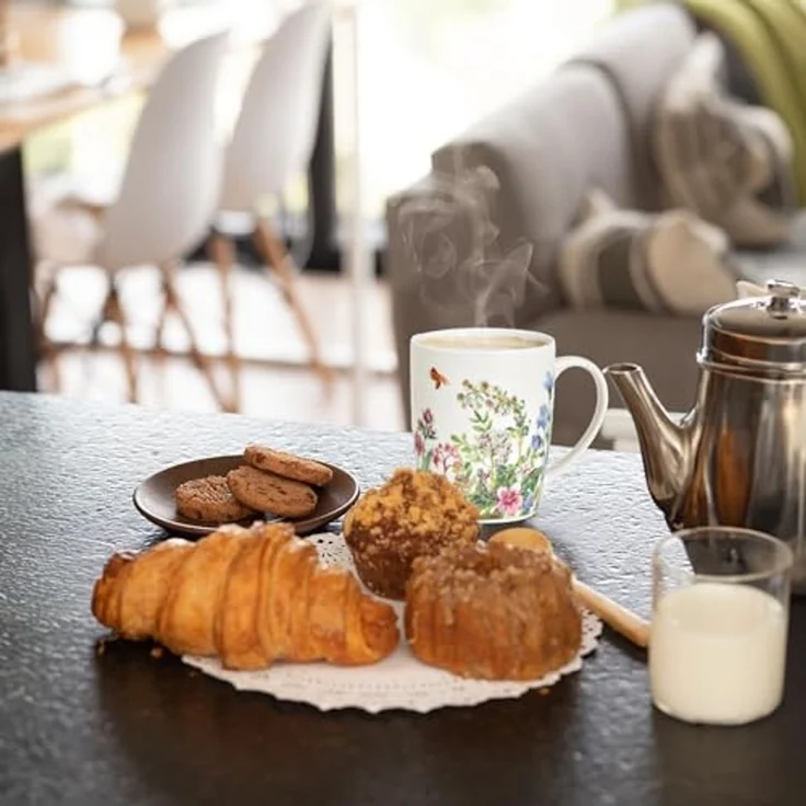 matches21 HOME & HOBBY Tasse Kaffeetassen 2er Set Blumen Bienen Frühling Sommer, 2-tlg, Porzellan, Tee Kaffee-Becher, Vintage, weiss bunt, 300 ml – Bild 4