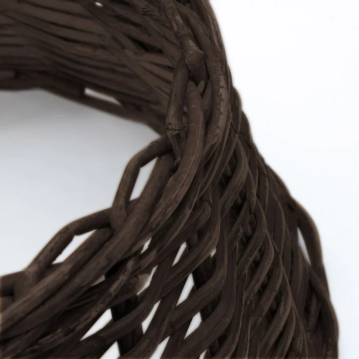 Spetebo Weihnachtsbaumdecke Rattan Weihnachtsbaumrock aus Weide 60 cm - braun (1-tlg), Abdeckung für den Christbaum Ständer – Bild 2