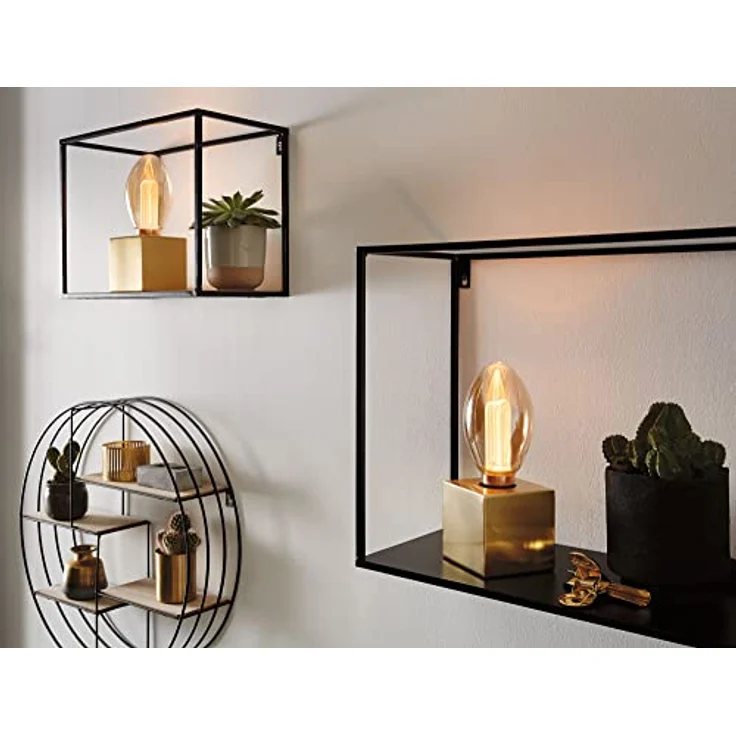 Paulmann LED-Lampe E27 3,5 W Arc, warmes Goldlicht 1.800 K, Vintageoptik – Bild 6