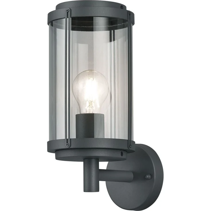 Wandleuchte, anthrazit, Alu Druckguss, H 32 cm, TANARO – Bild 2