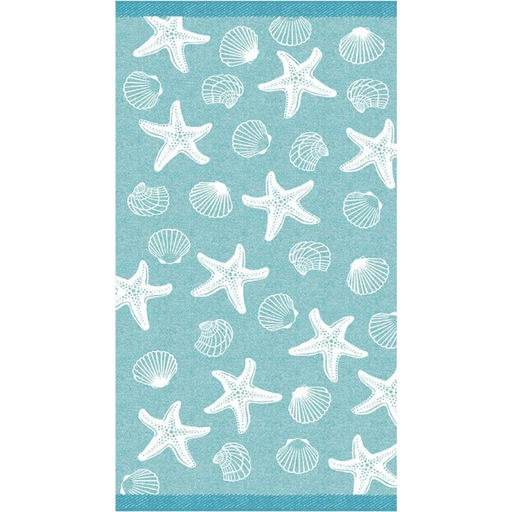 Delindo Lifestyle Strandtuch MIAMI, Frottee, Baumwolle, Frottier (1-St), mit Muschelmotiv in 3-D-Optik – Bild 5