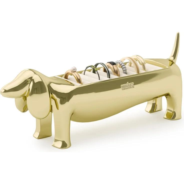 Umbra Schmuckständer Dachsie Ringhalter, Messing