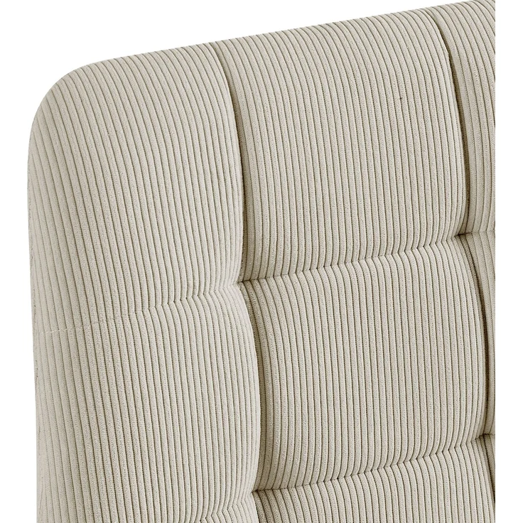 CLP 2er Set Esszimmerstuhl Tilde gepolstert mit Rückenlehne bis 150 kg belastbar - Farbe:creme;Material:Cord – Bild 6