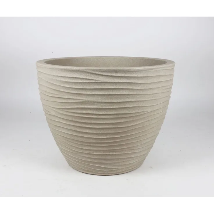 Pflanztopf SYLT D 50 × H 38 cm – großer Blumentopf aus Kunststoff für Garten, Terrasse und Balkon