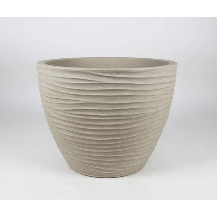 Pflanztopf SYLT D 50 × H 38 cm – großer Blumentopf aus Kunststoff für Garten, Terrasse und Balkon – Bild 1