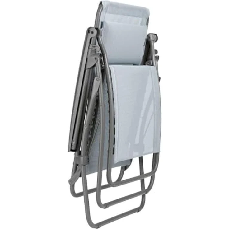 Lafuma Mobilier Relax-Sessel, klappbar und verstellbar, R-Clip, Batyline, Farbe: Sky, LFM4020_9711, 88 x 67 x 114 cm Relaxsessel, Polyurethan, Himmel, Einheitsgröße – Bild 4