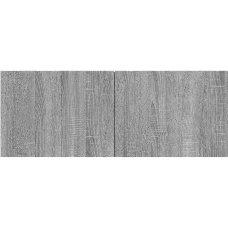 2 pcs TV-Schrank, Lowboard Grau Sonoma 80x30x30 cm Holzwerkstoff – Bild 4