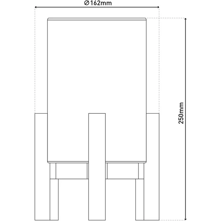näve LED Tischleuchte Madita, Ein-/Ausschalter, LED wechselbar, Warmweiß, Akkubetrieb, inkl. USB-C-Kabel, Holzgestell, Textilschirm, dimmbar – Bild 3