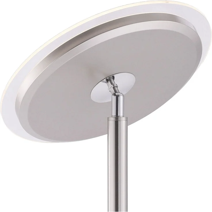 LED Deckenfluter, stahlfarben, Touchdimmer, Höhe 190 cm – Bild 6