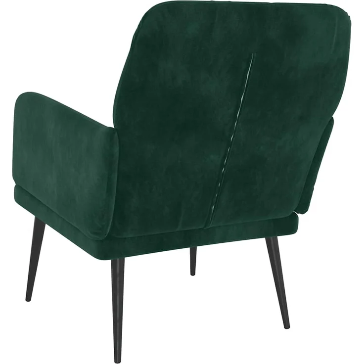 Sessel wohnzimmer, Relaxsessel Dunkelgrün 62x79x79 cm Samt – Bild 5