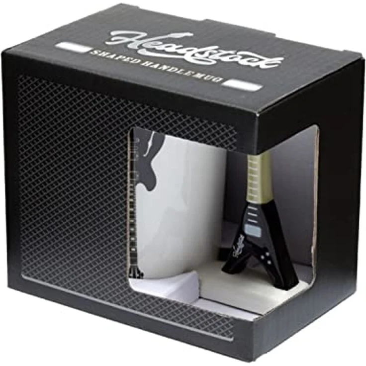 Puckator Tasse Metal Gitarre Kaffeebecher mit E-Gitarre als Griff – Bild 7