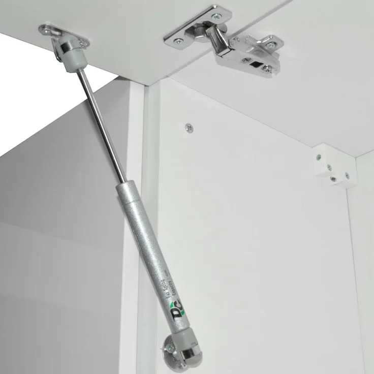 Eckküche R-Line Weiß Hochglanz/Weiß 187 x 167 cm, AP Marmor mit LED-Leisten Vicco – Bild 8