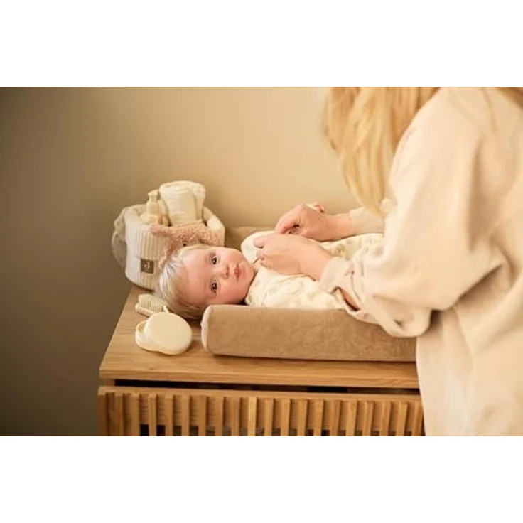 Jollein Kommodenkorb - Cloudy Rib - Oatmeal Oatmea – Bild 3