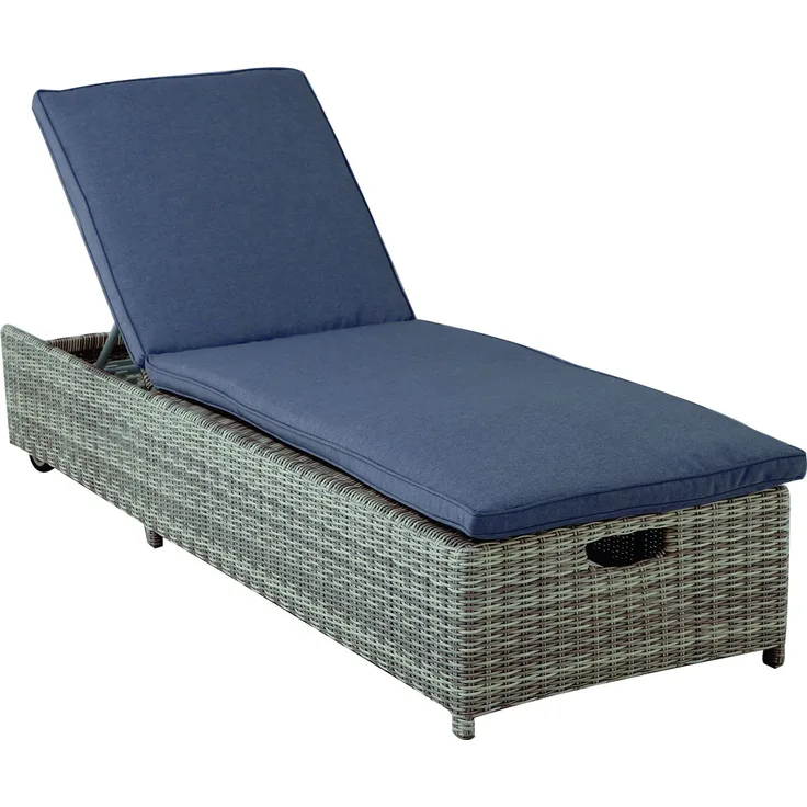 Verando Gartenliege blau
