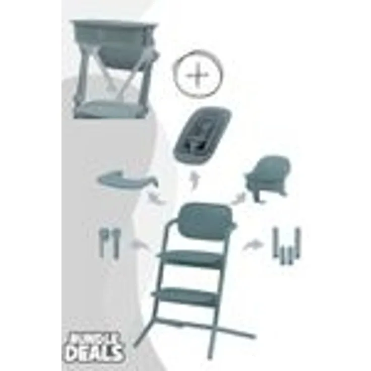 Cybex Lemo 5in1 Set Kinderhochstuhl inkl. LemoTower Stone Blue