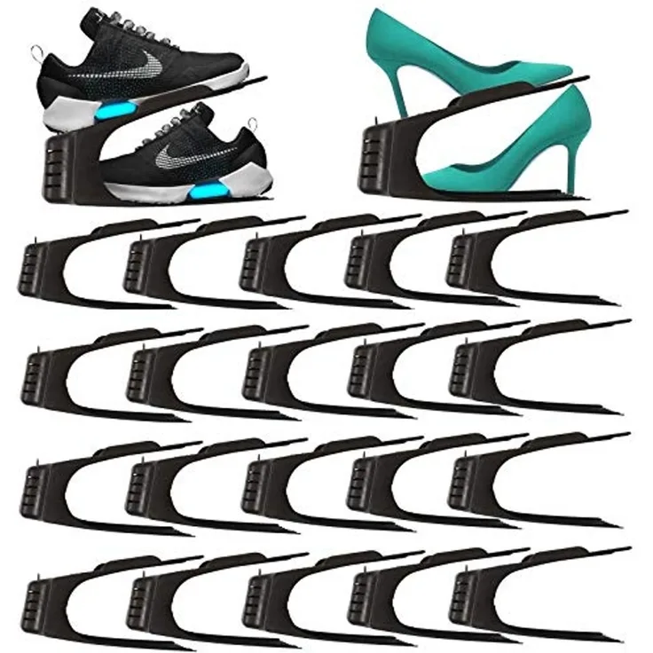 HAC24 Schuhregal Schuhe Organizer Aufbewahrung Schuhhalter Schuhstapler Schuhorganizer, 20-tlg, Platzsparend