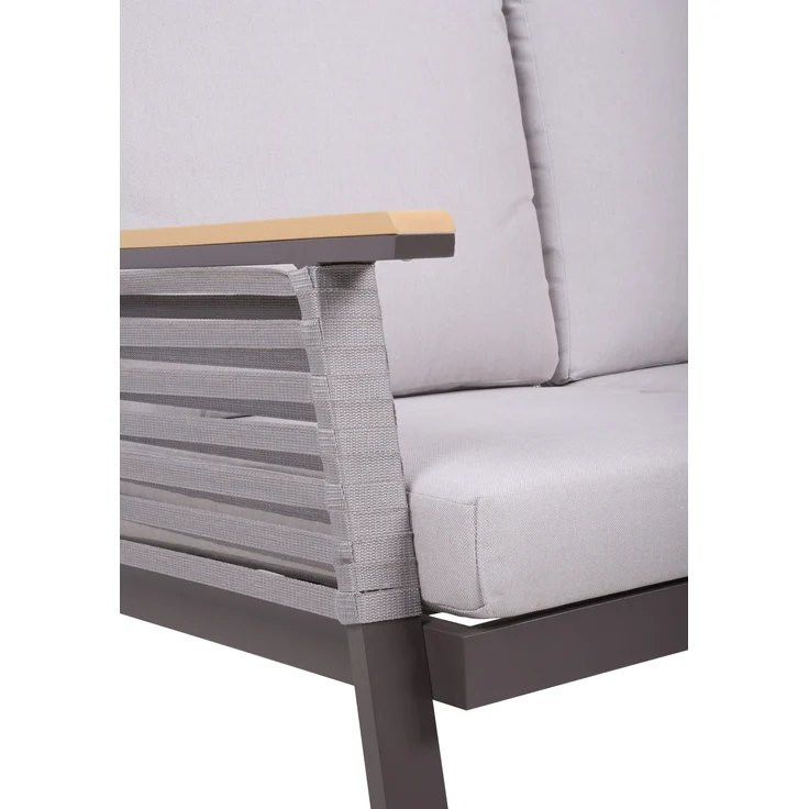 DENIA Lounge-Gruppe: Elegantes Outdoor-Set mit beigen Kissen und Tisch – Bild 5