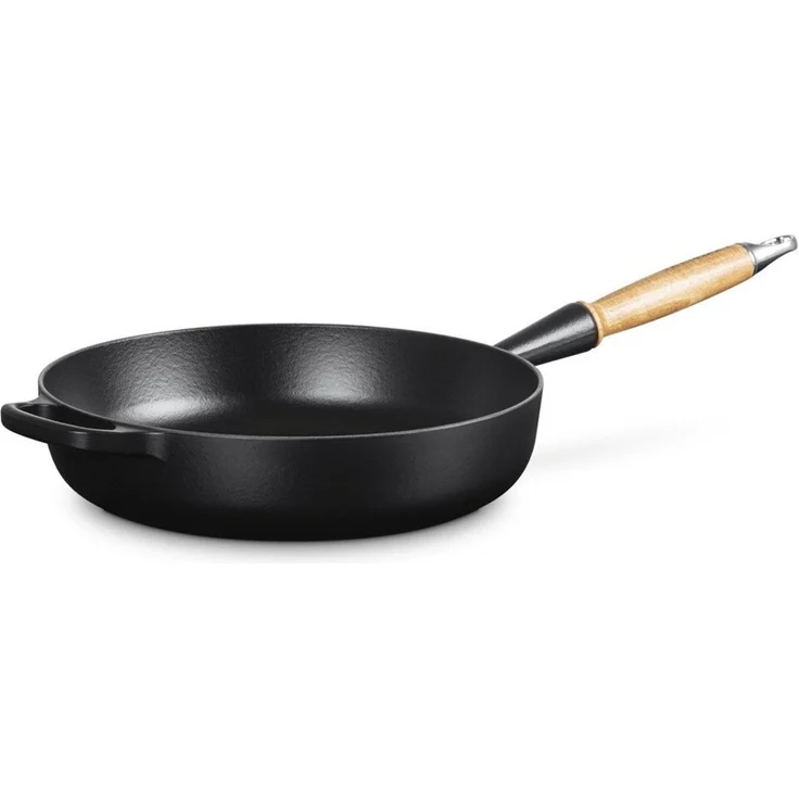 Le Creuset Gusseisen Saute Pfanne 28 cm schwarz – Bild 3
