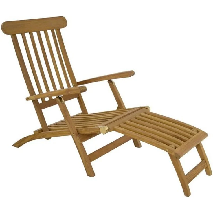 Lesli Living Gartenliege Lesli Living Deckchair "Derry" Teak – Bild 4