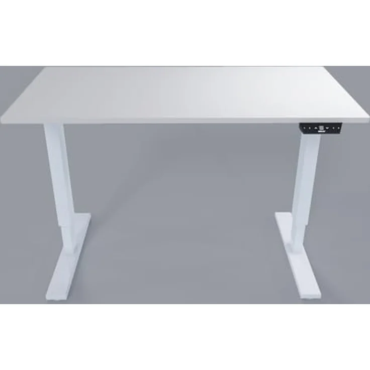 Bisley Home Tisch, Metall, Gestell 396 weiß Platte 007 lichtgrau weiß, Medium – Bild 4