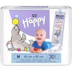 bella baby Happy Wickelunterlagen 40x60 cm ideal für unterwegs (2x30 Stück)