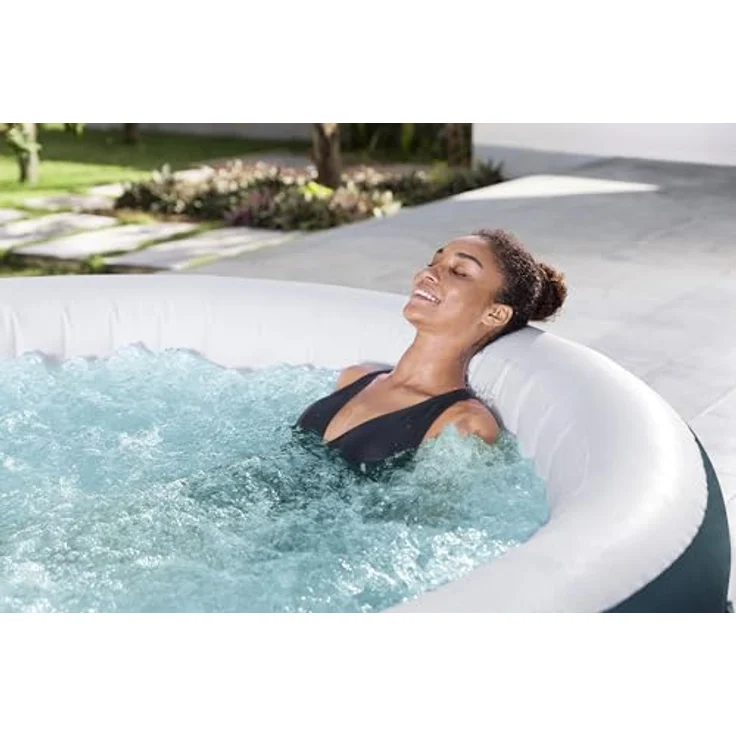Bestway Lay-Z Spa Miami Energy Whirlpool, 6 Personen, 908 L, Sprudelmassage mit 140 AirJet™-Düsen, Grün, Ø 196 x 66 cm – Bild 6