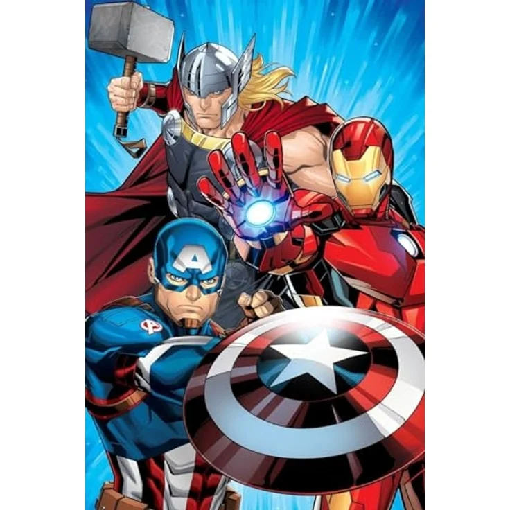 Avengers Mikroflanelldecke 100x150 cm Kuscheldecke aus 100 % Polyester, Weich & Warm – Bild 1