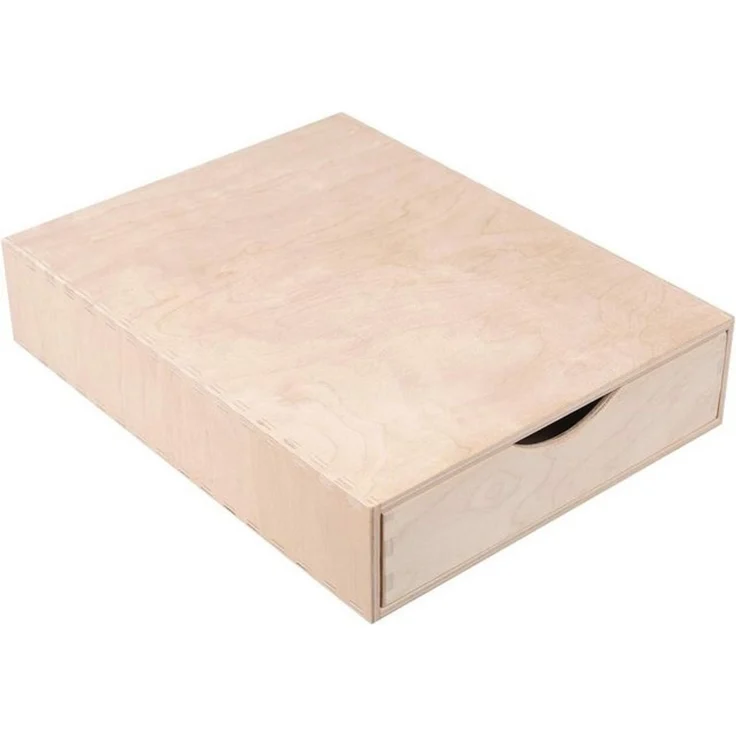 Creative Deco Schubladenbox Schubladenelement Mini-Kommode für Kleinigkeiten aus Birkensperrholz, (1-St) – Bild 4