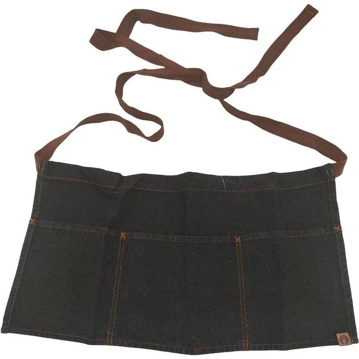 Chef Works Taillenschürze Schürze One Size, Baumwolle schwarz, 30,5x58,5 cm – Bild 5