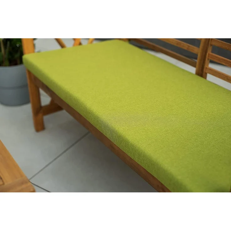 chilly pilley Bankkissen Bankauflage Polsterauflage Reißverschluss mit Schlaufen Kissen für Gartenbank Gartenbankauflage für Gartenmöbel Sitzkissen & Rückenkissen Outdoor (130 x 60 x 5 cm, Silber) – Bild 6